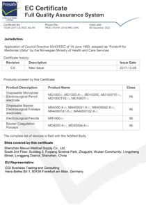 CE certificate of ESU consumables 02